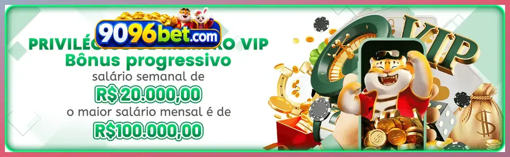 9096BET bônus — cashback 15 por cento e níveis VIP